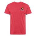 Fitted Cotton/Poly T-Shirt by Next Level - heather red