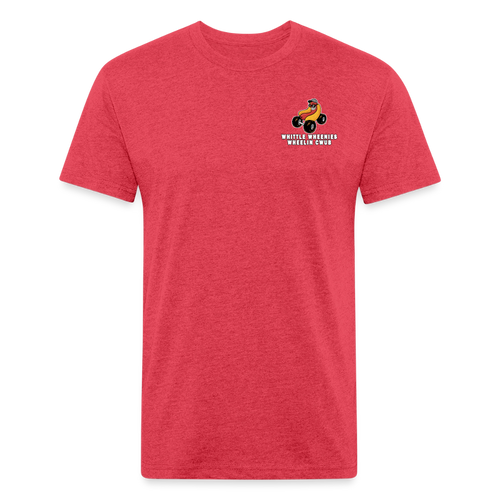 Fitted Cotton/Poly T-Shirt by Next Level - heather red