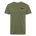 Fitted Cotton/Poly T-Shirt by Next Level - heather military green