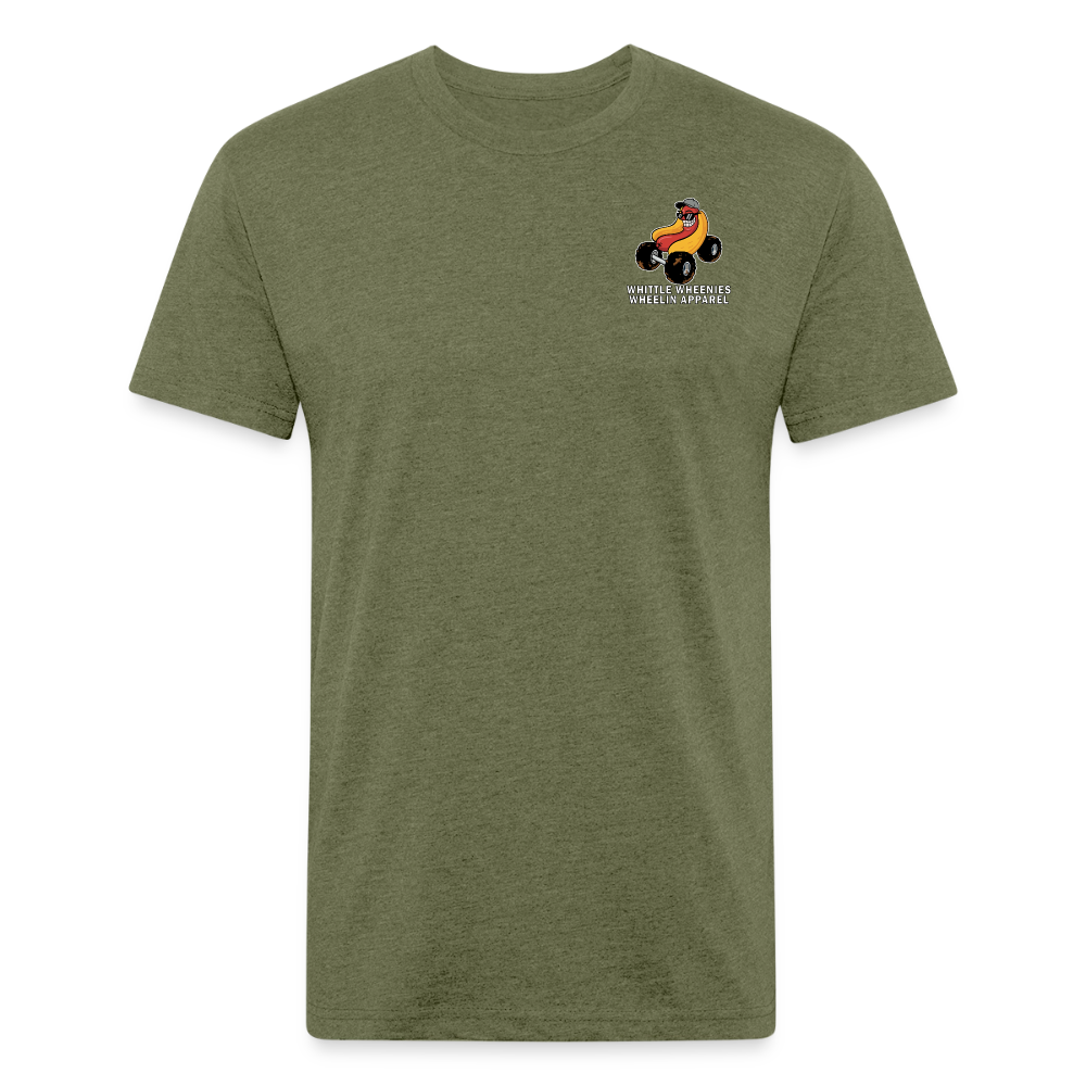 Fitted Cotton/Poly T-Shirt by Next Level - heather military green