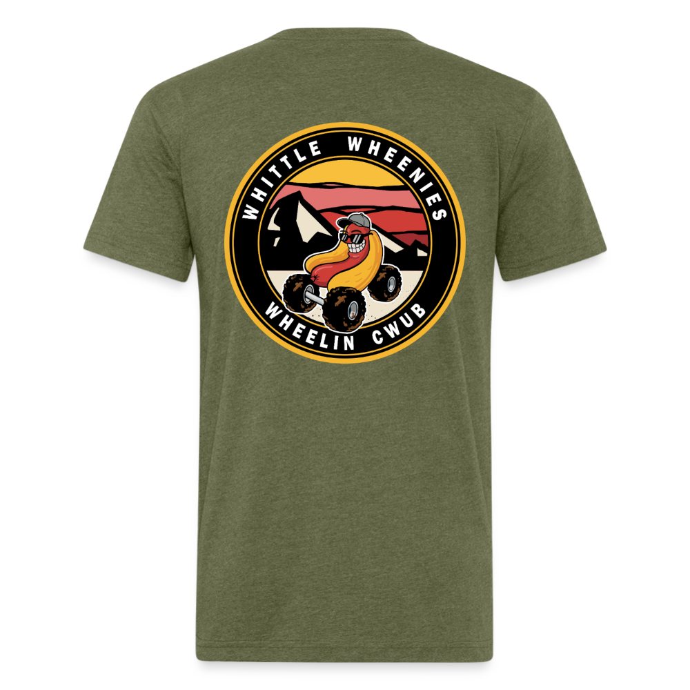 Fitted Cotton/Poly T-Shirt by Next Level - heather military green