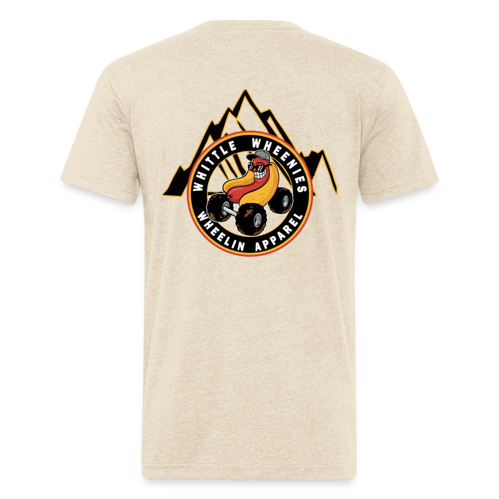 Fitted Cotton/Poly T-Shirt by Next Level - heather cream