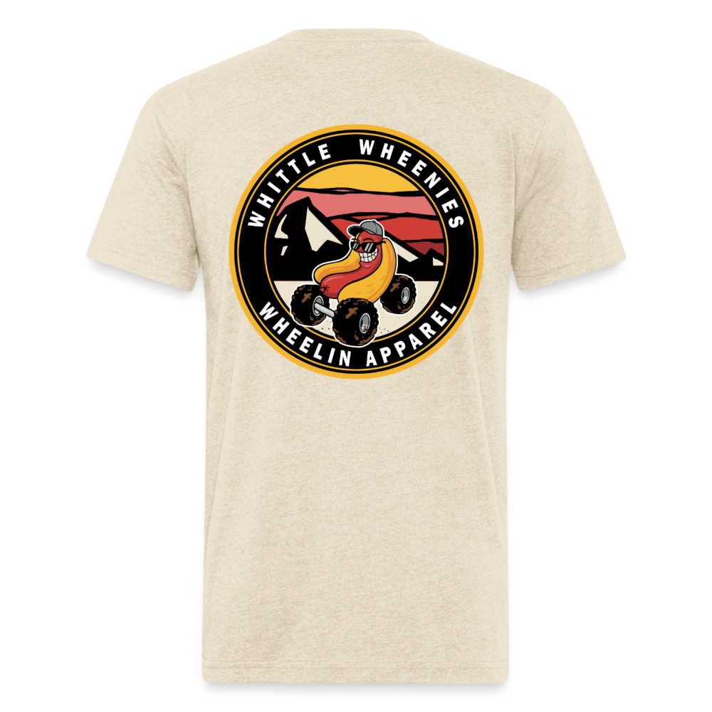 Fitted Cotton/Poly T-Shirt by Next Level - heather cream