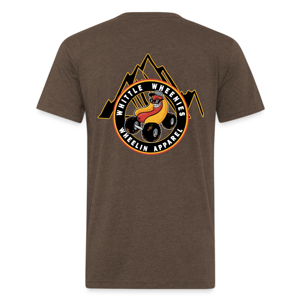Fitted Cotton/Poly T-Shirt by Next Level - heather espresso