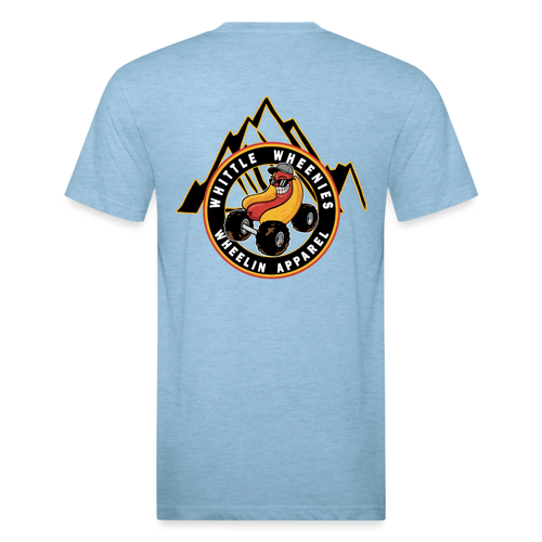 Fitted Cotton/Poly T-Shirt by Next Level - heather blue