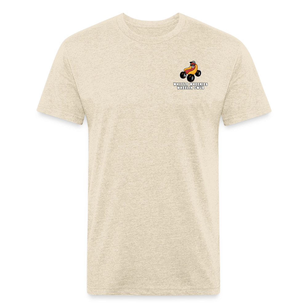 Fitted Cotton/Poly T-Shirt by Next Level - heather cream