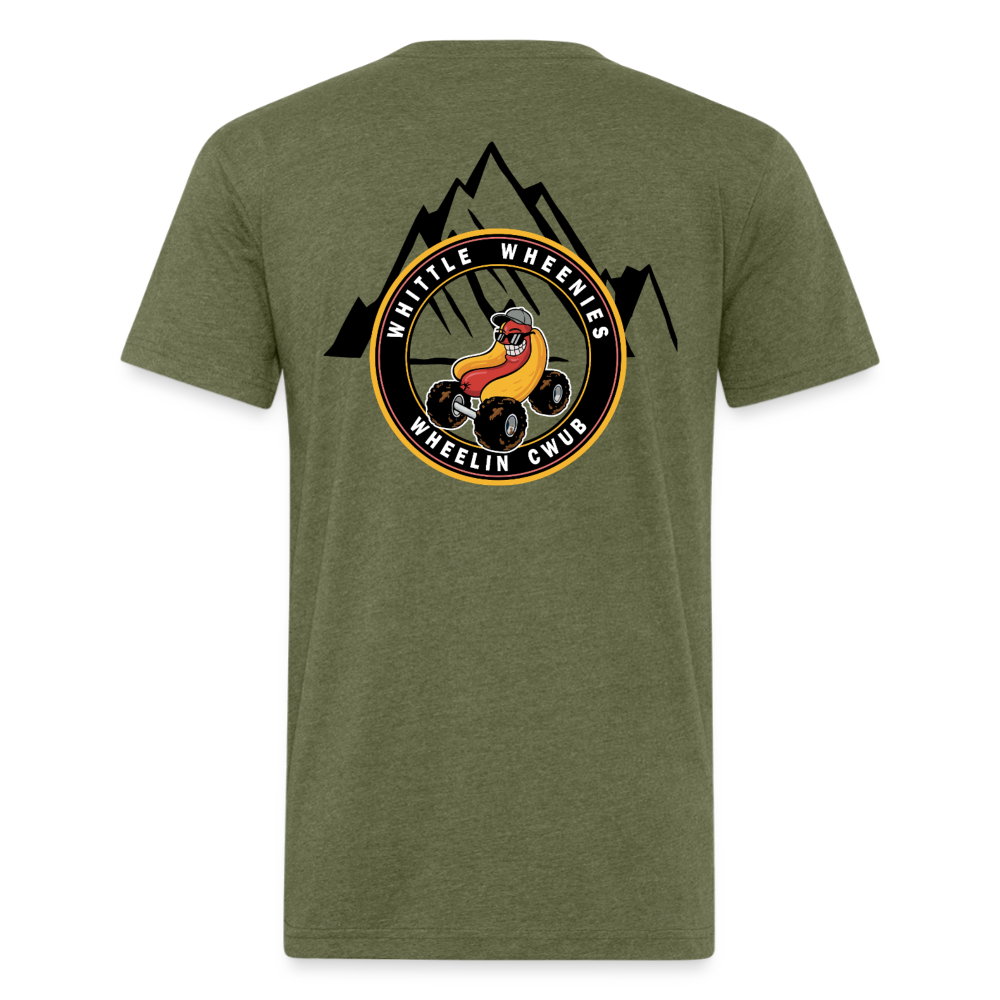 Fitted Cotton/Poly T-Shirt by Next Level - heather military green