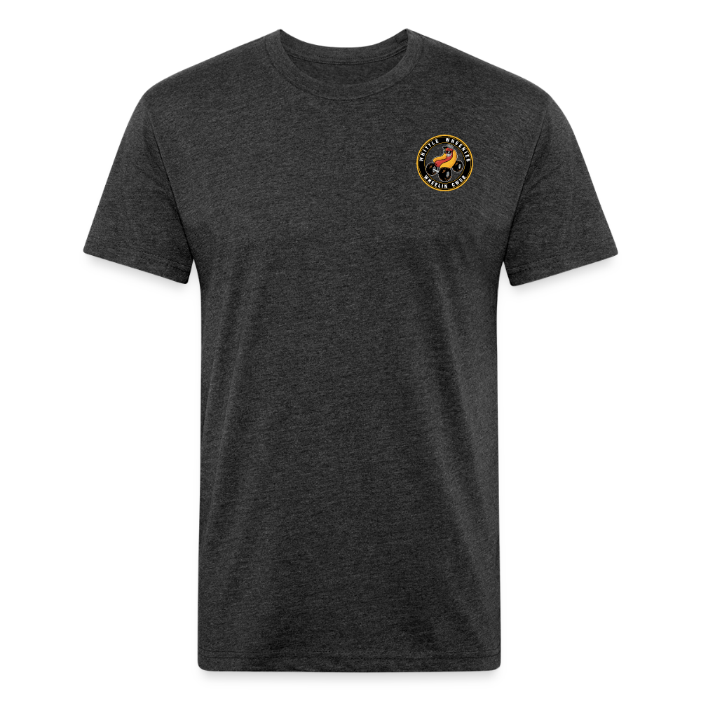 Fitted Cotton/Poly T-Shirt by Next Level - heather black