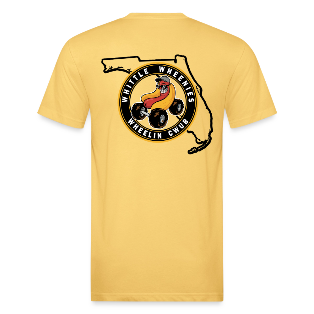 Fitted Cotton/Poly T-Shirt by Next Level - pastel yellow