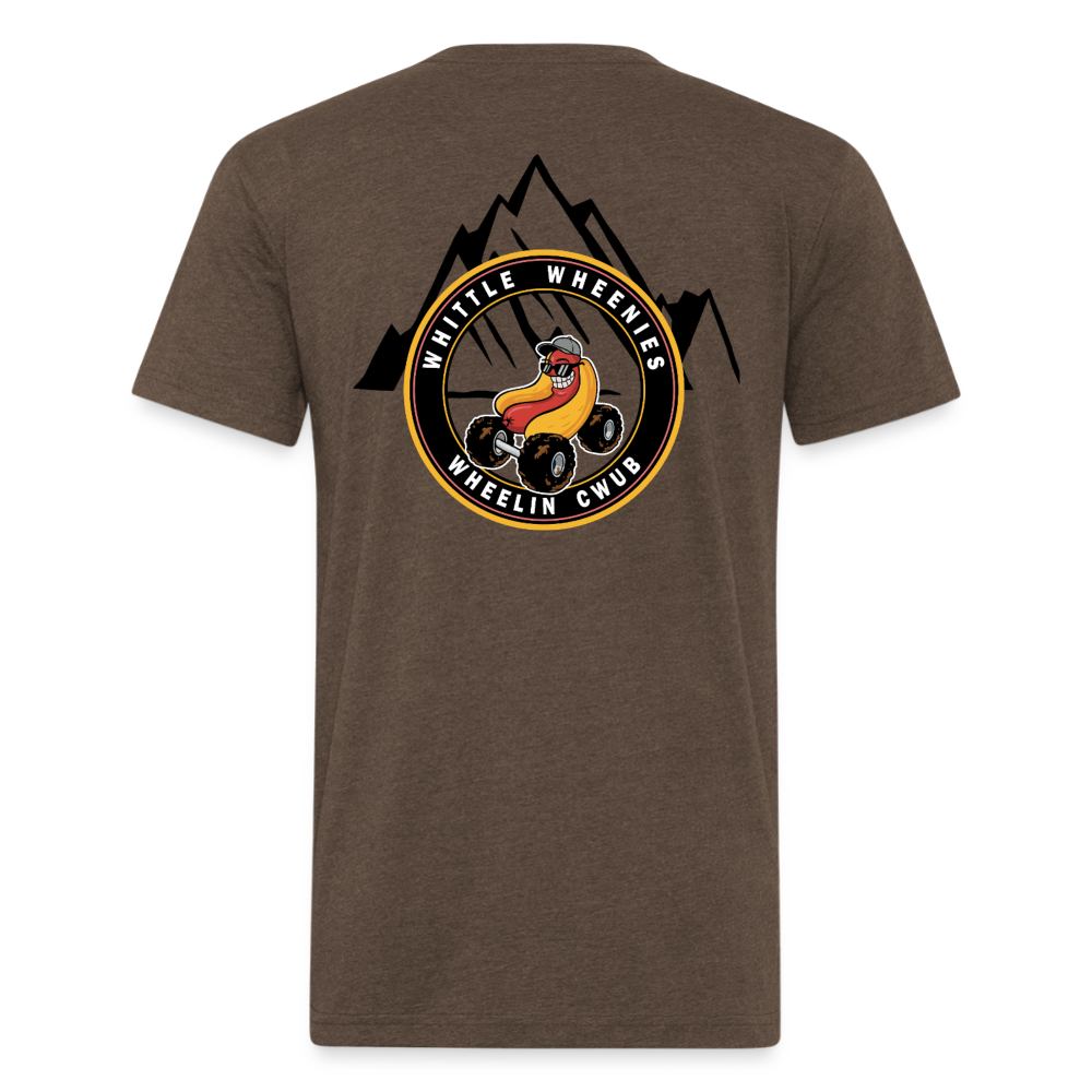 Fitted Cotton/Poly T-Shirt by Next Level - heather espresso