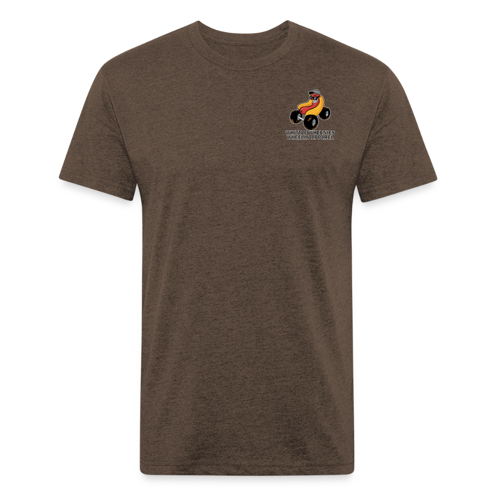 Fitted Cotton/Poly T-Shirt by Next Level - heather espresso