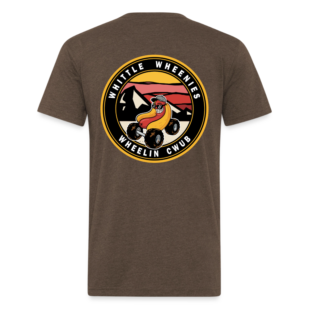 Fitted Cotton/Poly T-Shirt by Next Level - heather espresso